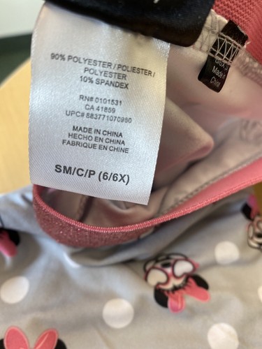 Disney Minnie Mouse Girls Size 6-6x Cool Dots Poly Leggings New with Tags - Picture 4 of 5