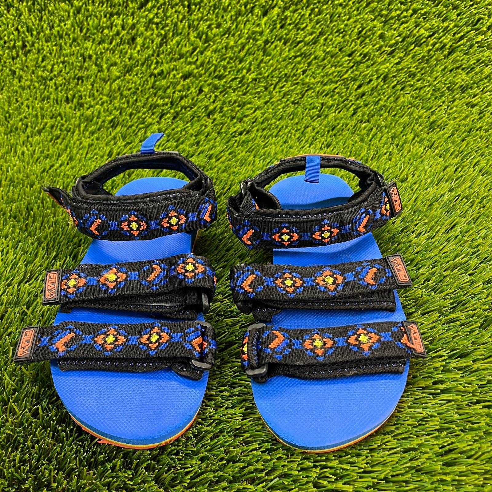 Sandali sportivi Fila Drifter TS donna taglia 6 nero blu spiaggia passeggio outdoor