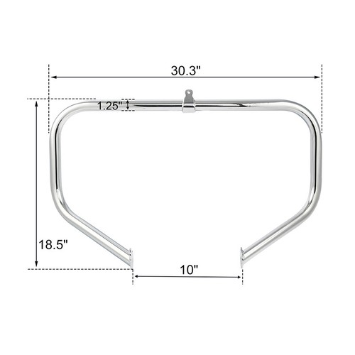 Chrome Highway Engine Guard Bar & Footpeg Peg Fit For Harley Electra Glide 09-24 - Picture 3 of 12