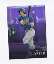 2014 Bowman Platinum Chrome Prospects Purple Refractors Hunter Dozier Royals