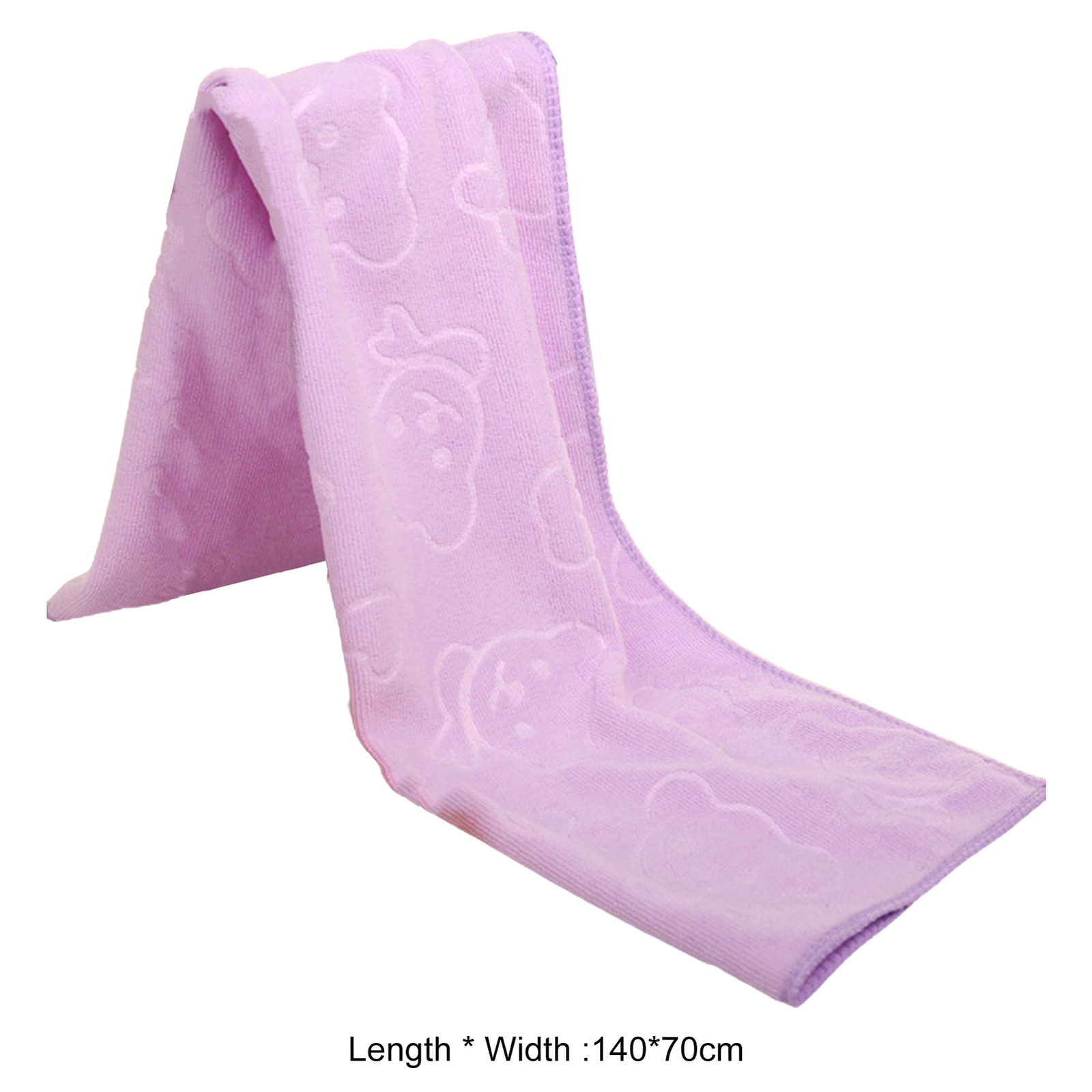 Shower Towel Solid Color Multipurpose Hand Face Body Washing Towel