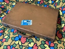 vintage briefcase leather
