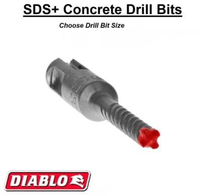 Bulk Diablo / Freud 4-Cutter SDS + Plus Concrete Roto Hammer Drill Bits