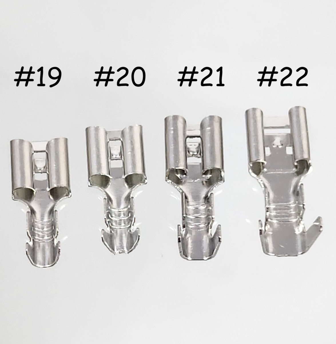 100x Kabelschuh Flachsteckhülsen Flachstecker Unisoliert Rasternase Isolierung Kfz