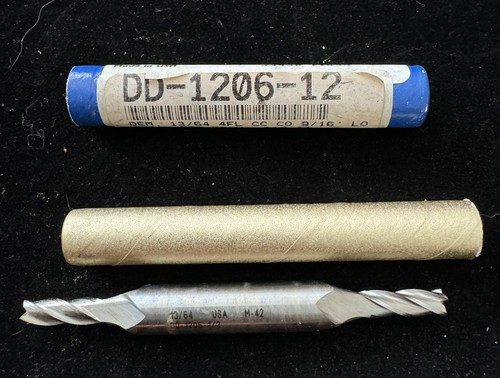 13/64 Zoll Schaftfräser Kobalt Doppelende Melin Werkzeug DD-1205-1/2 Einzelhandel 33 $ | T6 - Bild 1 von 2
