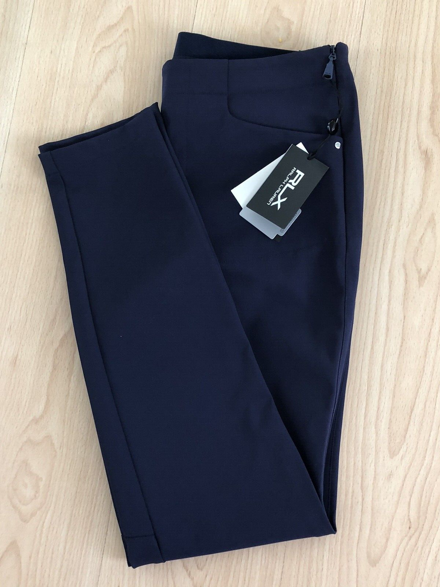 RLX Ralph Lauren Navy Blue Women's Golf Trousers Superior Comfort Size 26  NEW
