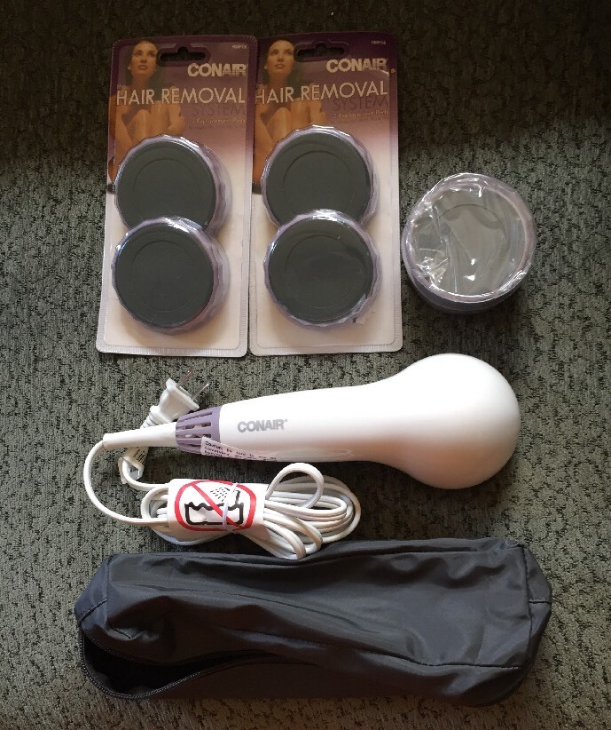 CONAIR The Hair Removal System plus 7 Replacement Pads New! eBay