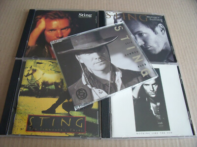 5 x Sting - Nothing Like The Sun, This Cowboy Song, Mercury Falling, Ten Summon
