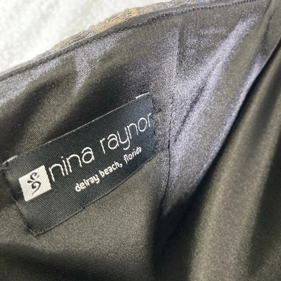 Nina Raynor John Paul Ataker короткая подкладка вечернее платье без рукавов, размер 6 - Изображение 3 из 4