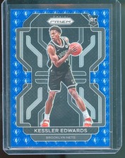 2021-22 Panini Prizm Kessler Edwards RC Blue NBA 75th Anniversary #284 - Nets
