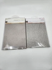 2 Packs Basic Grey Undressed Chipboard Mini Monos 81 pc Mellow 80 pc Pre-owned