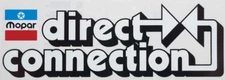 Dodge Plymouth Chrysler Mopar Direct Connection 11" Decal Sticker 1960's