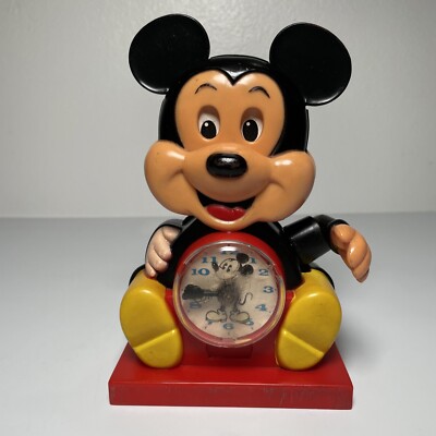✨️匿名　Mickey＆Minnie　ANTIQUE　CLOCK　10個セット Vintage 1970's Walt Disney Mickey Mouse 9” Clock iLLco Preschool