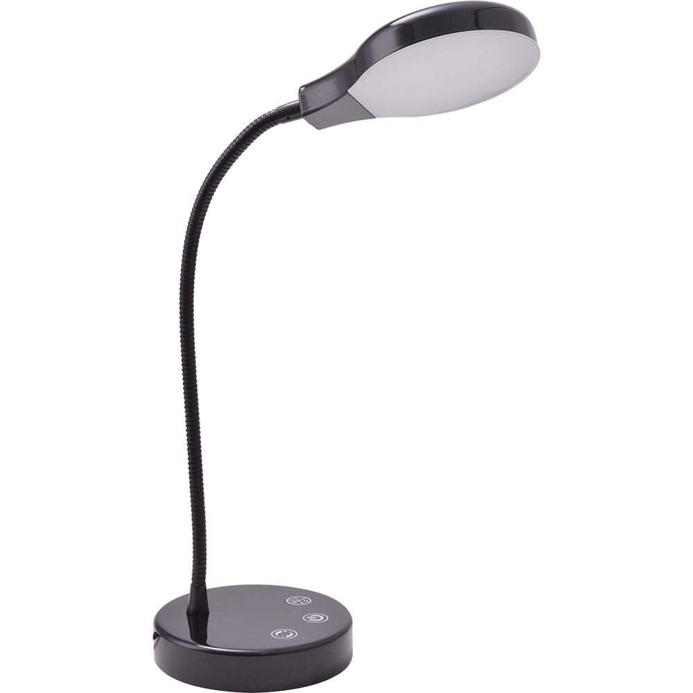 Modern Dimmable LED Desk Lamp with USB Charging Port, Black Finish