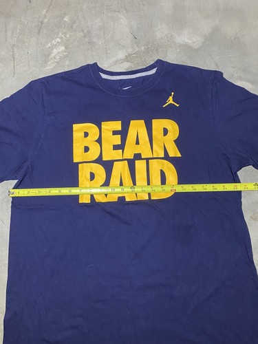 Cal Berkerley Jordan Tshirt Y2K Nike XL Bear Raid - Picture 4 of 5