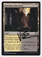 Signed Forsaken Sanctuary LP Shadows over Innistrad Artist Vincent Proce MTG EDH