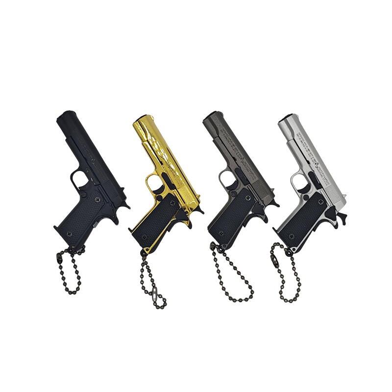 Metal Gun Keychain,Mini 1911 Keychain Children's Day Gift for Son