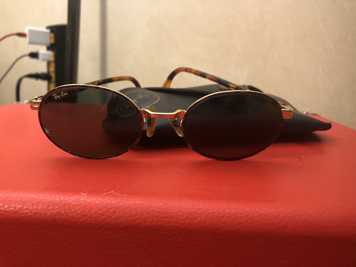 【希少】Ray-Ban TRADITIONALS EAST SIDE #103 RAY-BAN W2188 Ntas Gold/Tort Sidestreet Oval Crosswalk Sunglasses