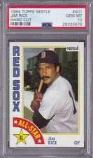 1984 Topps NESTLE #401 JIM RICE ALL-STAR PSA 10 GEM MINT Boston RED SOX