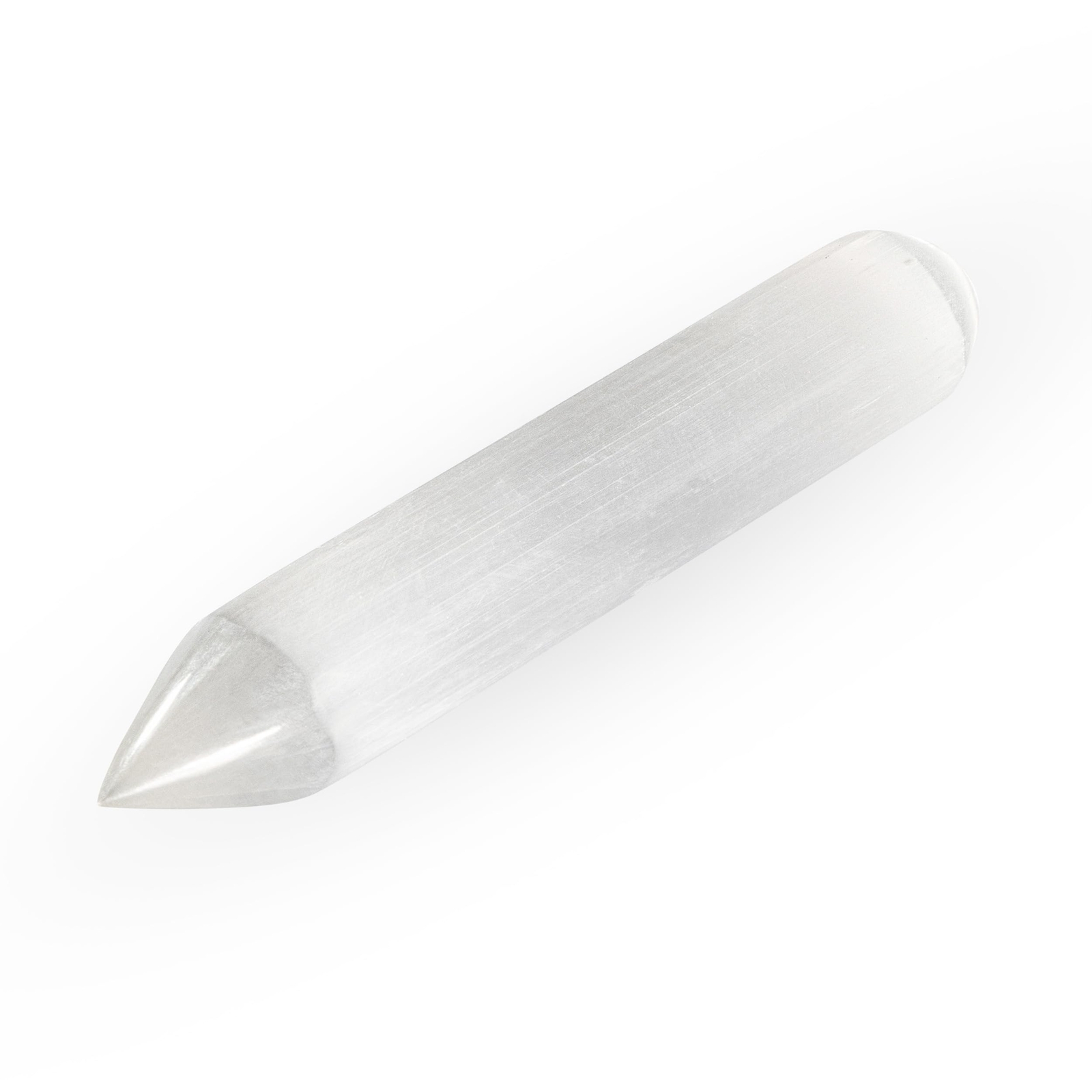 NKlaus Bacchetta da massaggio in selenite naturale 15cm Bacchetta da (R4s)