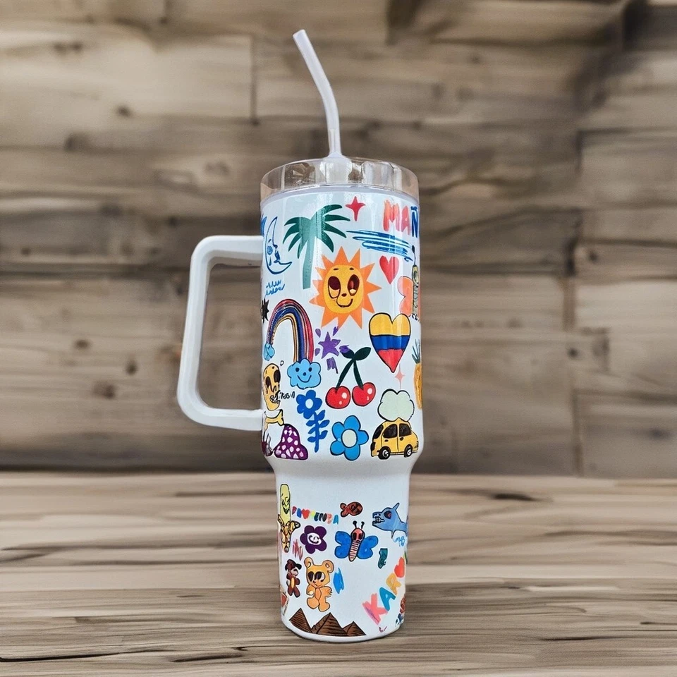 Vaso Mañana Será Bonito 40 oz - Shimmer Karol G Latino Gift Foto 4 de 4