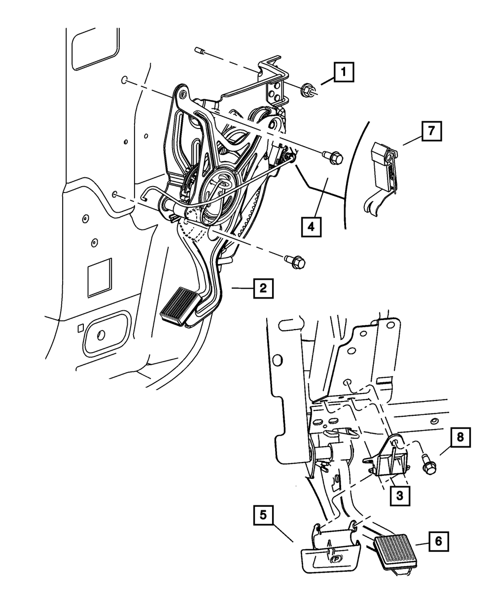 Genuine Mopar Parking Brake Disc Brake Pad Set 5104721AA