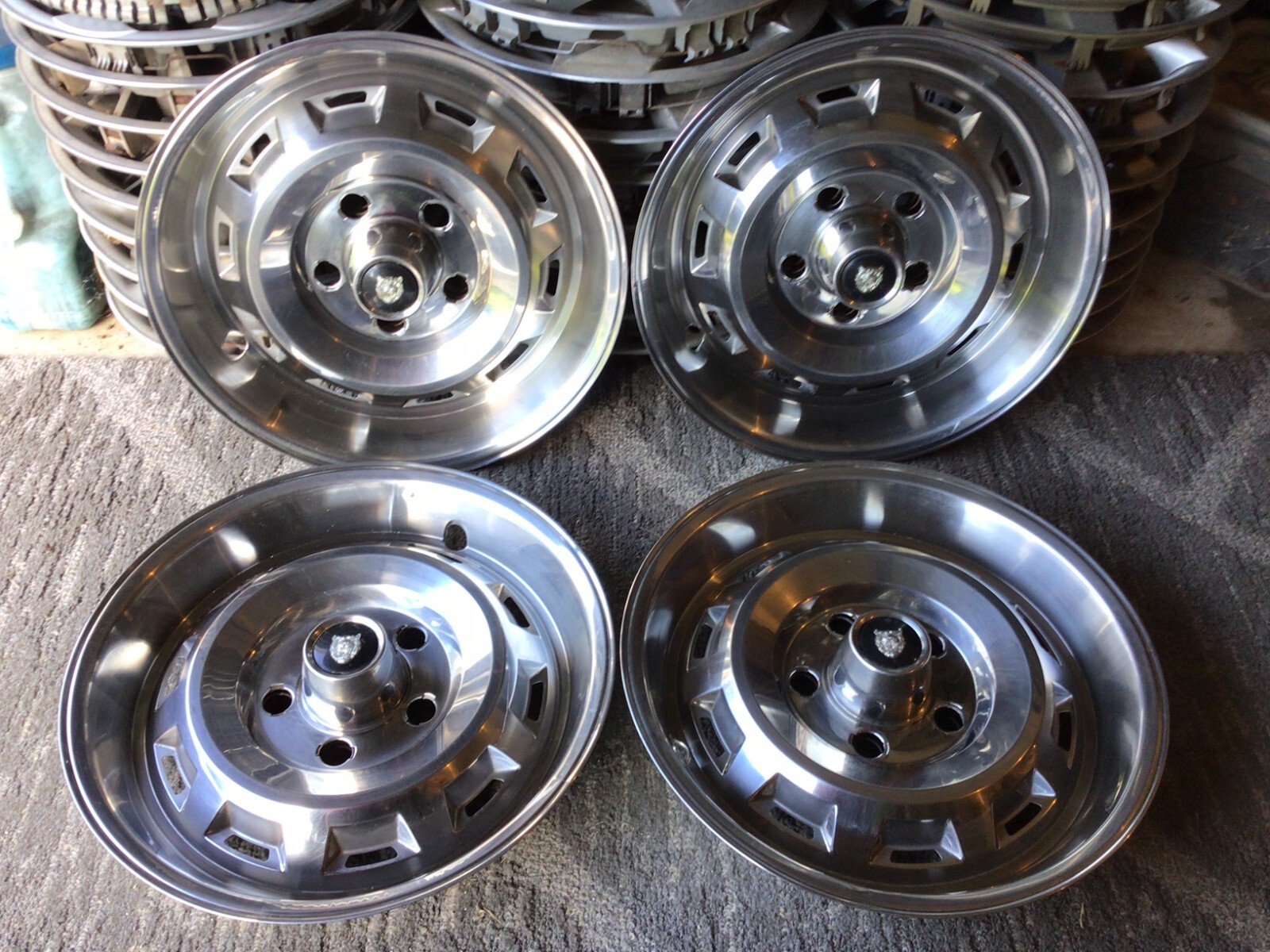 OEM Jaguar Xj6 Series II Series 2 Chrome Hubcap Wheel Set of 4 for 