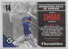 2017 Panini Chronicles Green 99/199 Justin Smoak #53 0z8