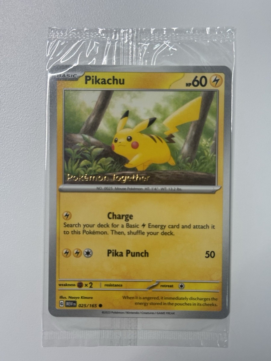 THE POKEMON WEEKLY　Spring1・2 Pikachu 025/165 Pokémon Together 151 Stamped Promo SEALED | eBay