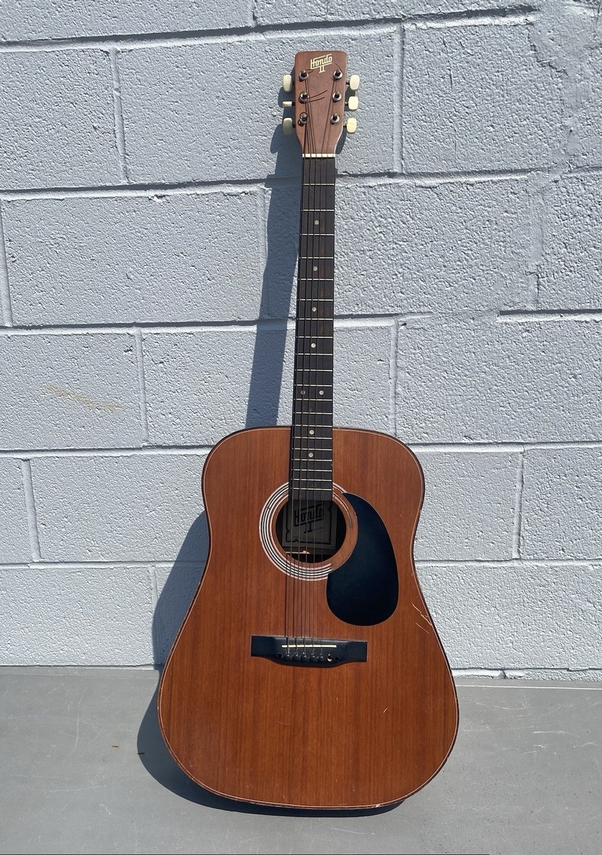 Vintage Hondo II Acustic Guitar Model: H124A Made In Korea ~ Needs