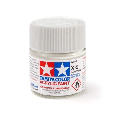 TAMIYA 81002 Acrylic X2 Gloss White 0.77 Fl Oz