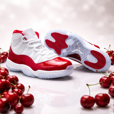 Jordan 11 Retro Cherry Red White Men's All Size US 7-12