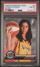 2008 WNBA Rittenhouse CANDACE PARKER 🐐 ROOKIE RC #P2 SSP PSA 8 🔥 LA Sparks