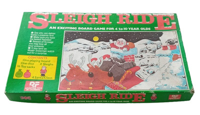 SLEIGH RIDE Brettspiel 100% komplett 80er Jahre Charbens Games Ltd ~ 2-4 Spieler Spiel