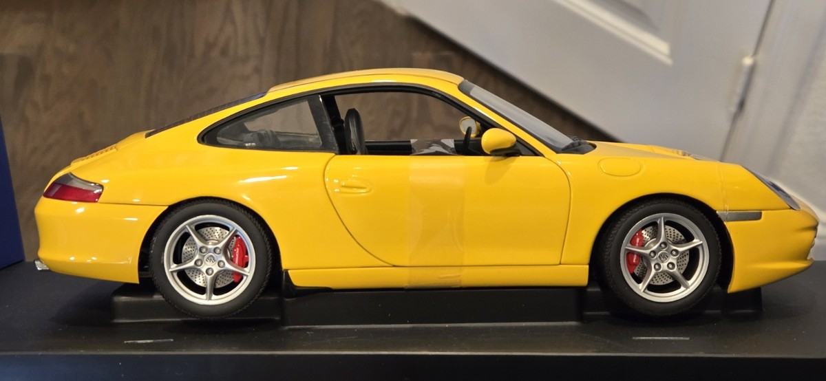 RARE 1/18 AUTOart Porsche 911 Carrera Coupe Yellow Diecast | eBay