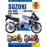 Suzuki GSX-R600, GSX-R750 Und GSX-R1000 (2000-2003) Repair Manual Haynes