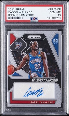 Kris Bryant RC 直筆サイン！シルバーPRIZM 2023-24 Panini Prizm - Rookie Signatures Cason Wallace #RSI-WCE