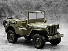 E-Zee RC 1/10 Scale Willys Jeep 4x4 RTR RC Car w/Lights & Accessories