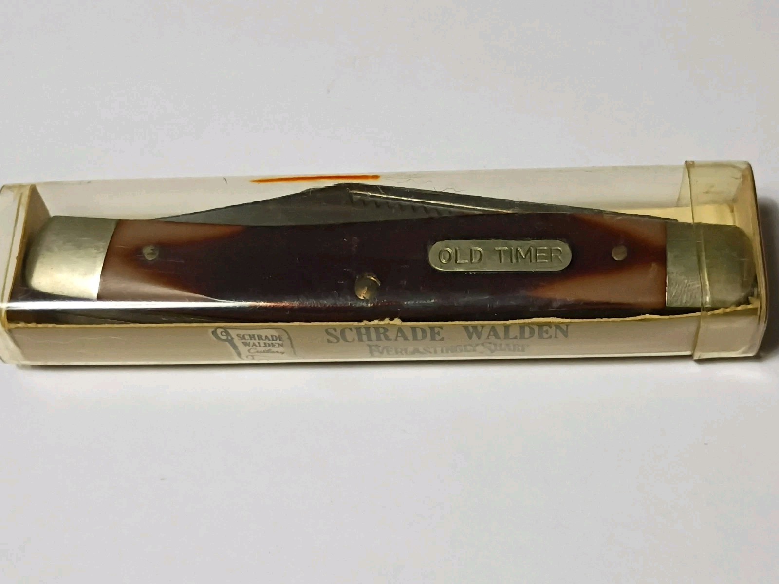 A Vintage Schrade Walden 8OT "Senior Stockman" Pocket Knife.