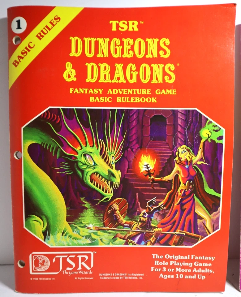 Vintage TSR Dungeons & Dragons Basic Set 1011 EXIB Unused 1981 1st Print Purple - Image 4 of 4