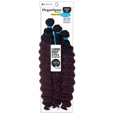 Shake-N-Go Organique Mastermix Weave - LOOSE DEEP 3PCS 14-28 Inch