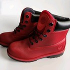 Timberland Premium Red Exo Web Grid Tech Boots Nubuck Boys 6.5 — photo 1