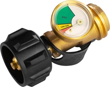 Propane Tank Gauge Level Indicator, Leak Detector, Universal Type 1 Connection