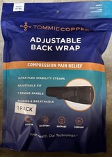 Tommie Copper Back Support Wrap L/XL Compression Pain Relief Adjustable New