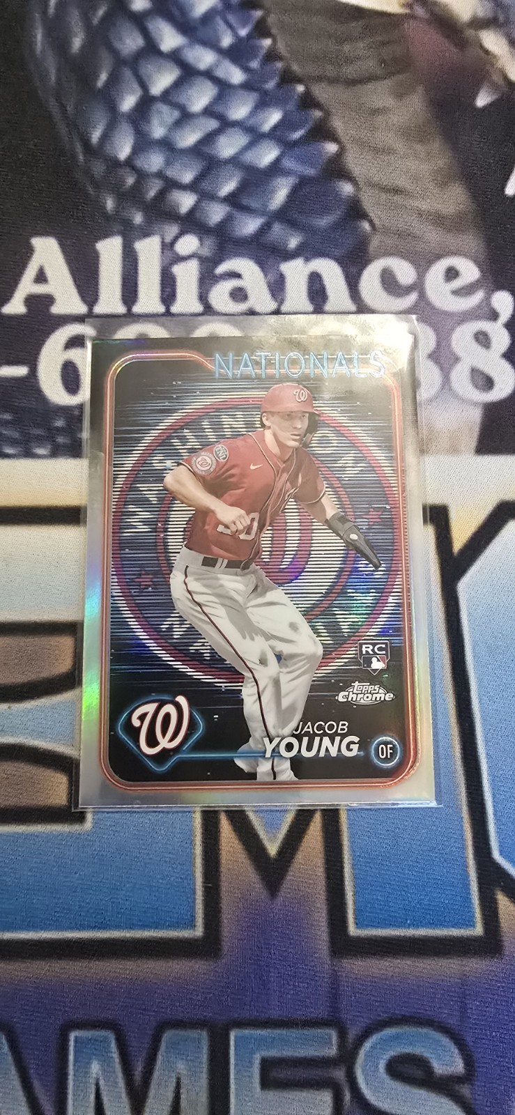 2024 Topps Chrome - Jacob Young #264 Lightboard Logo Refractor (RC)