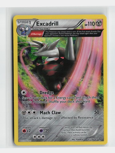 Excadrill 97/160 Holo Rare Primal Clash Pokemon Near Mint