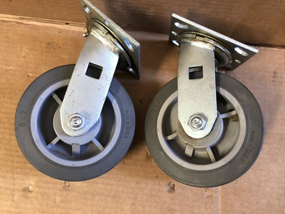 Set Of 2 Pemco E-Line PHENOLIC Swivel Caster 8'' 1250 Lb Capacity 2