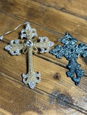 Cross Christmas Ornaments Set Of Two