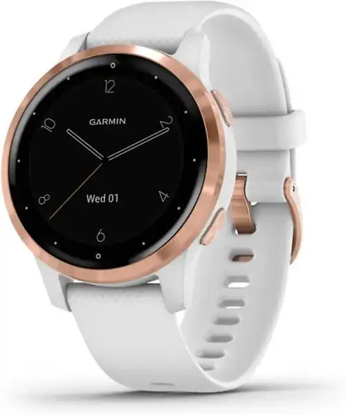 Garmin Vivoactive 4s 40 mm weiß am Silikonarmband weiß