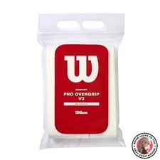 NEW Wilson Tennis and Badminton Grip Tape Pro Overgrip V2.0 60-Pack White